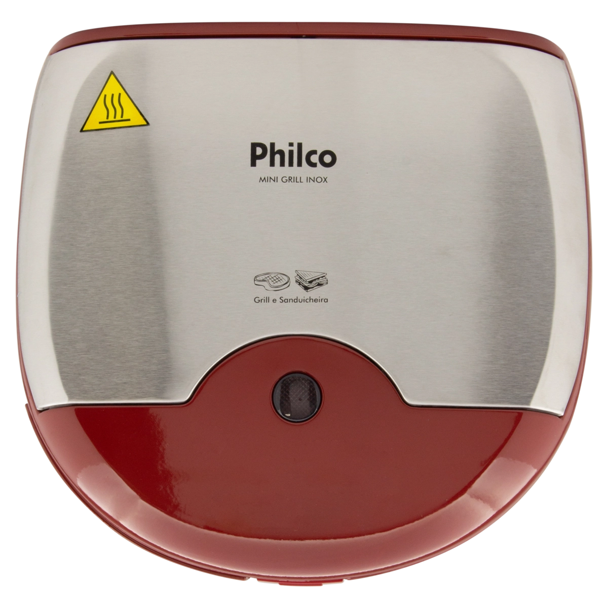 Mini Grill Inox Vermelho PHILCO 220V
