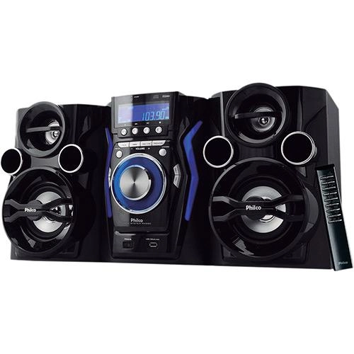 Mini System Philco Ph260 Com Entradas Aux/usb E Rádio Fm 200w De Potência