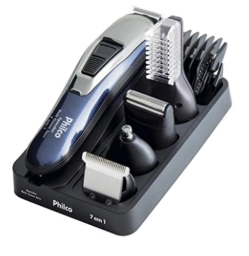 Aparador de Pelos Philco, Body Groom Aqua, 7 em 1, Recarregável - Bivolt