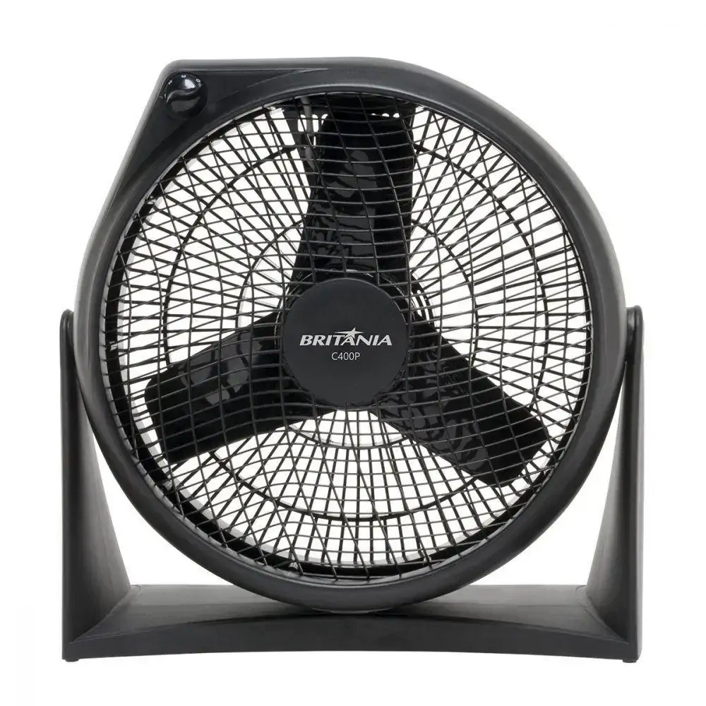 Circulador de Ar Britânia C400P, 3 Velocidades, Preto - 110V
