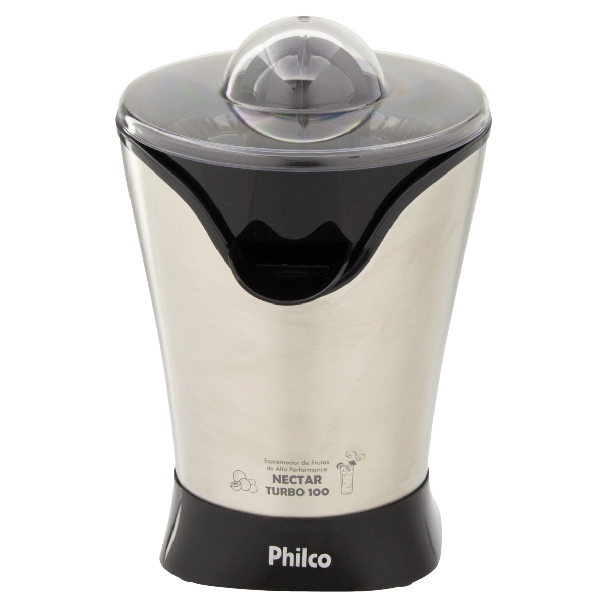 Espremedor De Frutas Doméstico Nectar Turbo 100 Inox Philco 220v