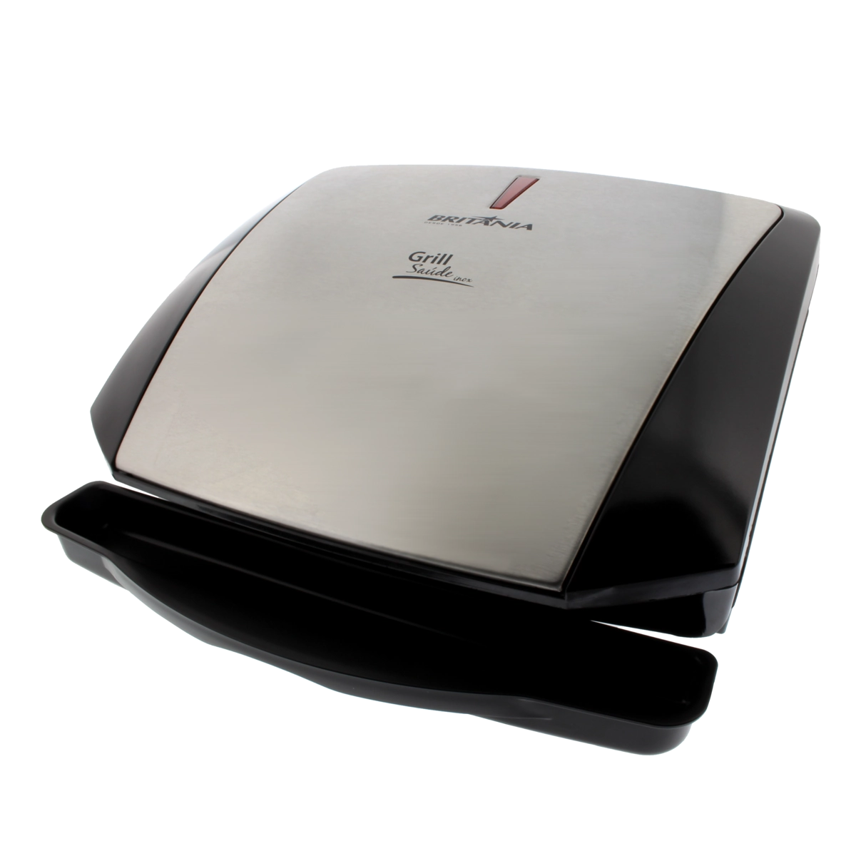 Grill Britânia Saude Inox N, Base antiderrapante, Inox - 110V