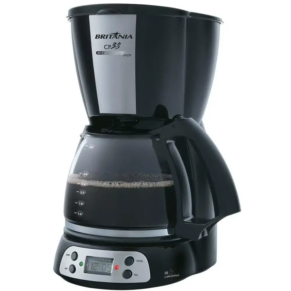 Cafeteira Britânia CP38 DIGITAL, 1.5L, 800w, Preta - 110V