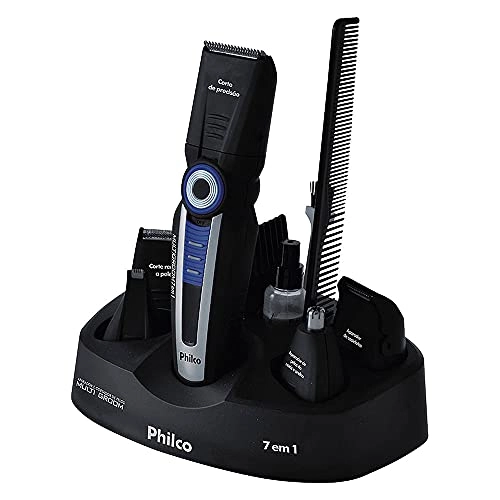 Aparador de Pelos Philco Multi Groom 7 em 1 Preto - Bivolt
