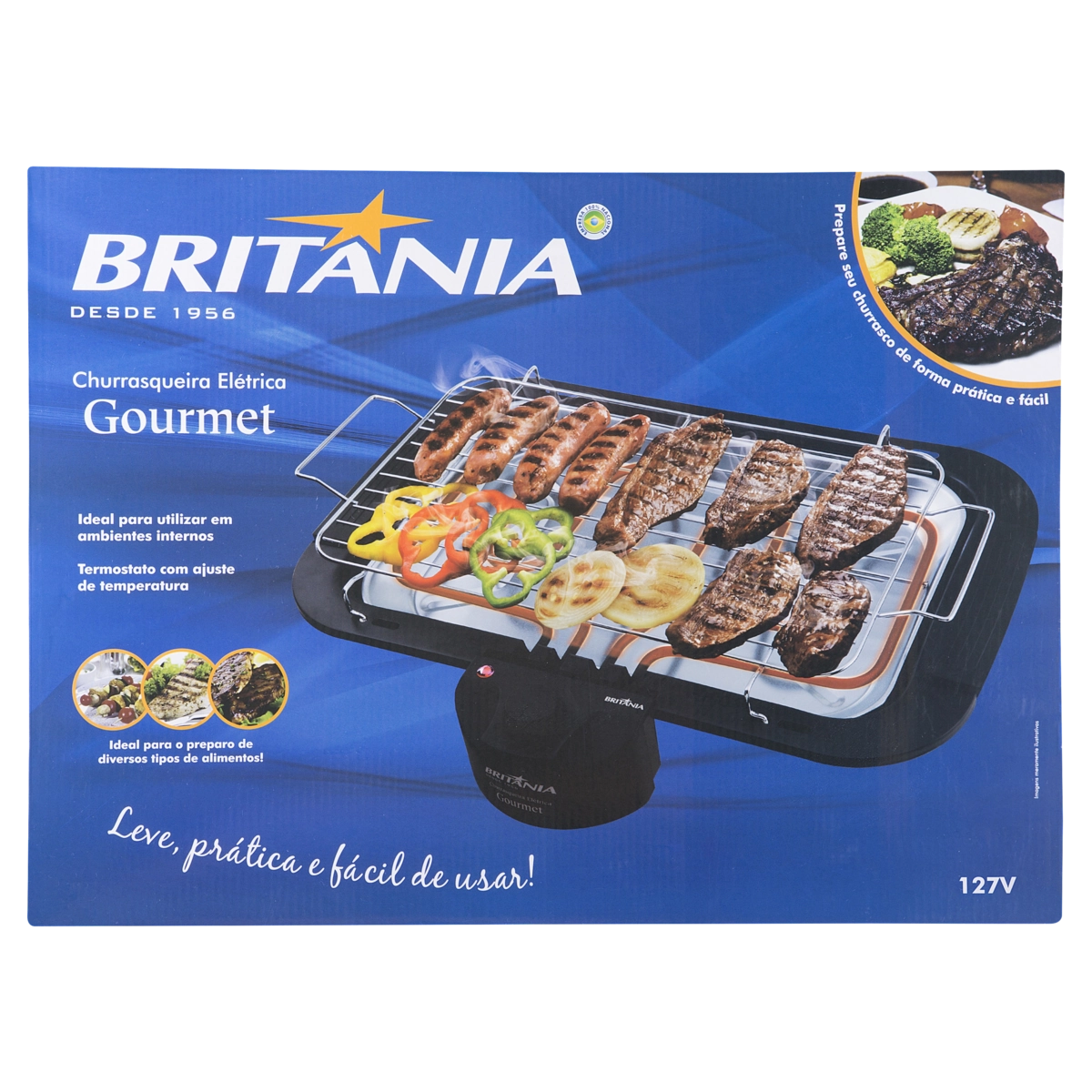 Churrasqueira Elétrica Cgb2 N Britânia 127v