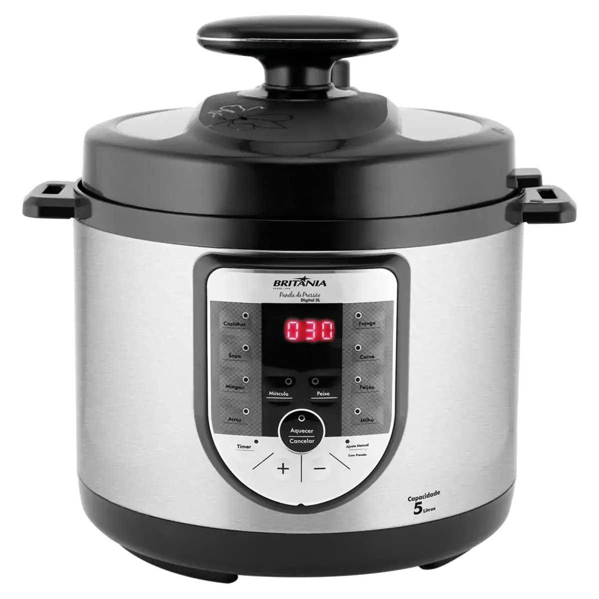 Panela De Pressão Digital 5l Britânia 127v