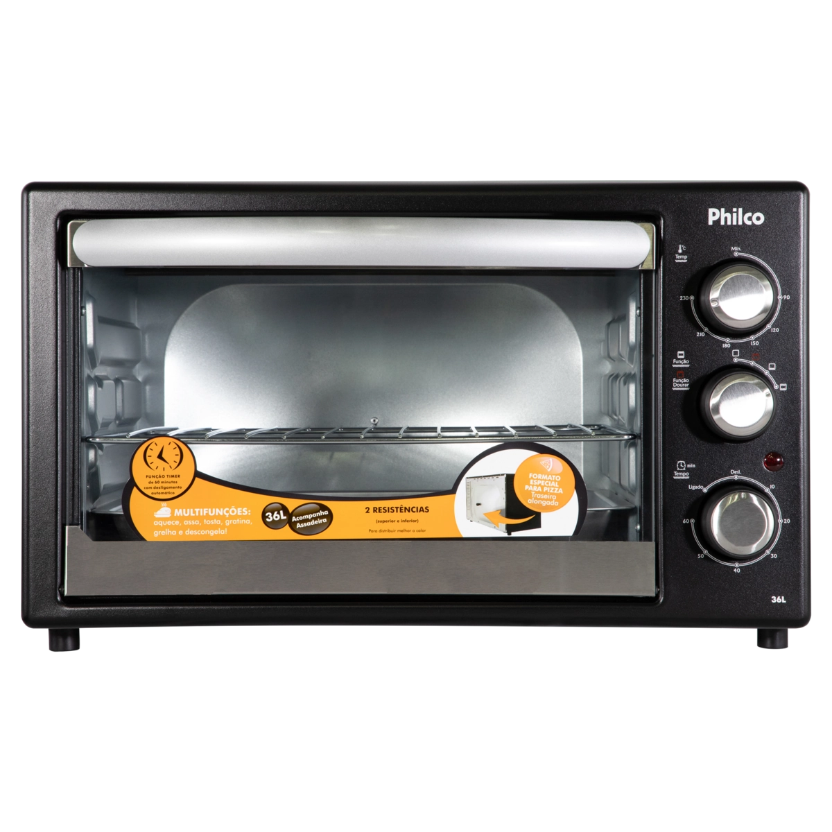 Forno Elétrico Preto 36l Philco 220v