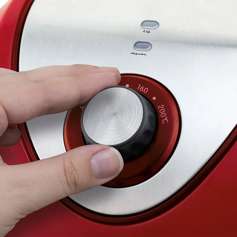 Fritadeira Philco, Air Fry Saúde, Inox PH3,2L Vermelha - 220V