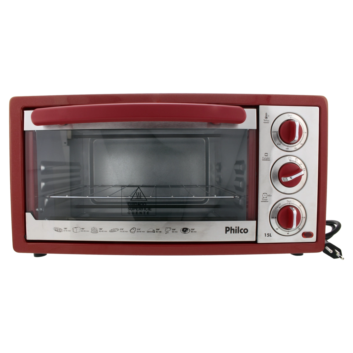 Forno Elétrico Vermelho Philco 127v