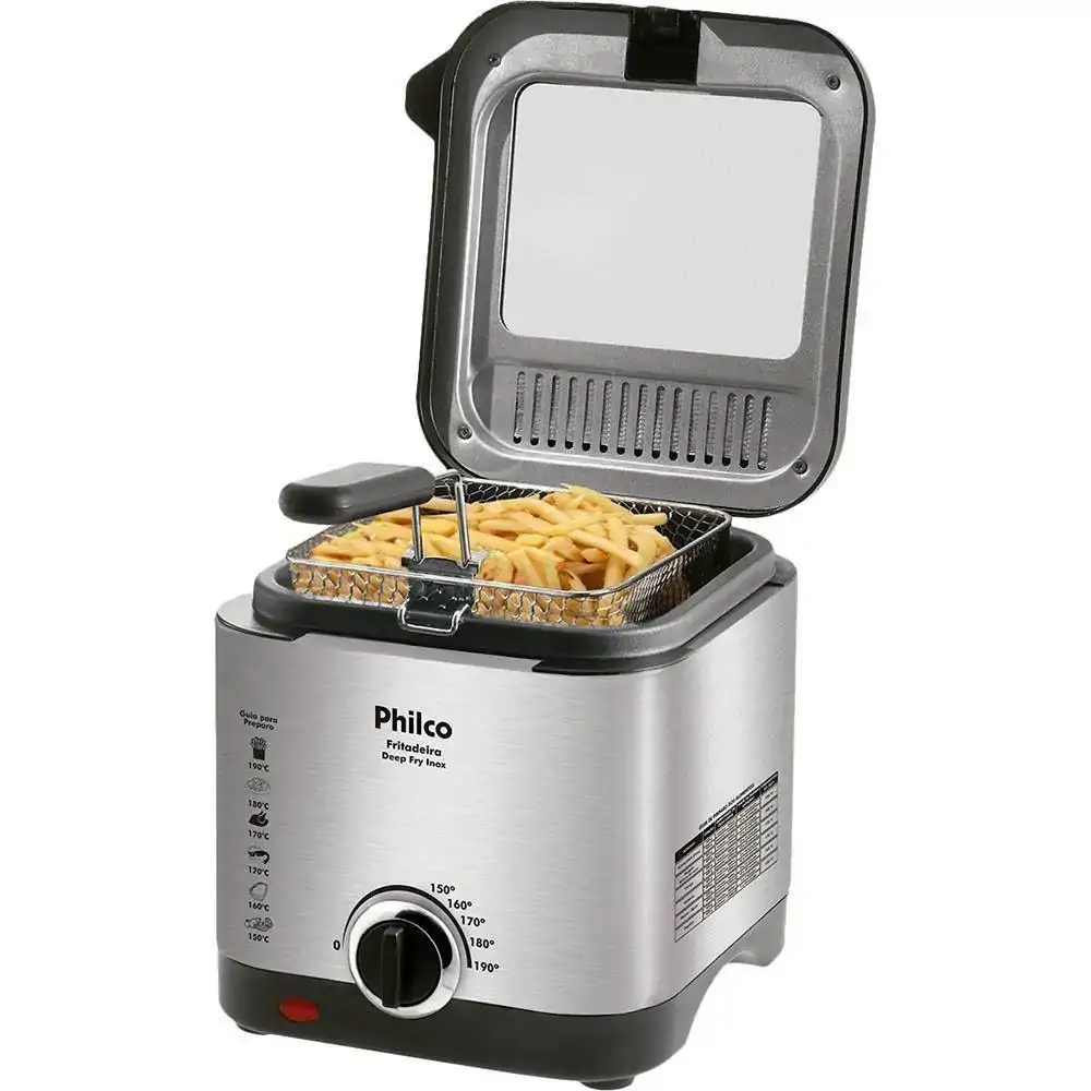 Fritadeira Philco Deep Fry, 900W, Inox - 110V