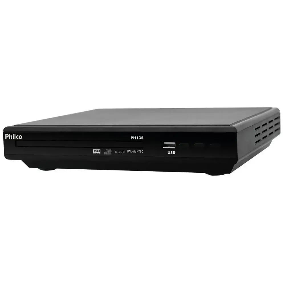 DVD Video Philco PH135 Entrada USB, MP3 Player, Controle Remoto