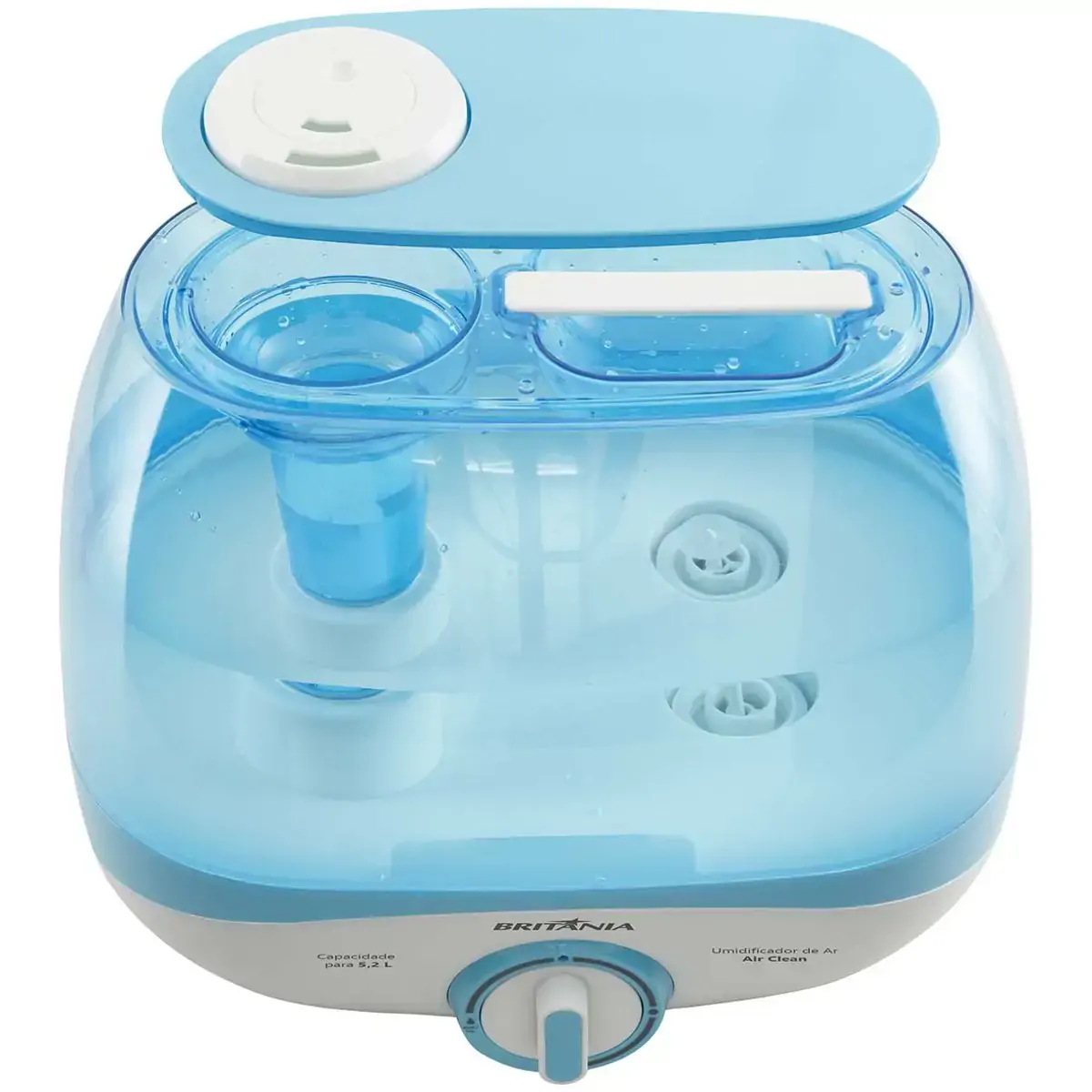 Umidificador de Ar Britânia Air Clean 5,2L Branco e Azul - Bivolt
