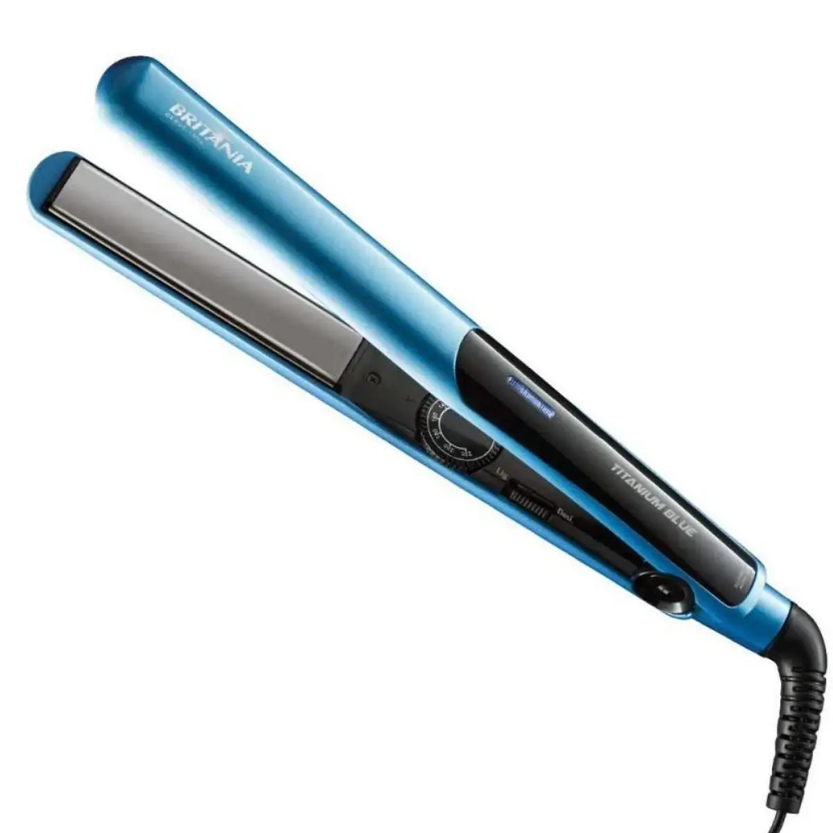 Chapinha Prancha Britânia Titanium Blue 220°C Azul - Bivolt