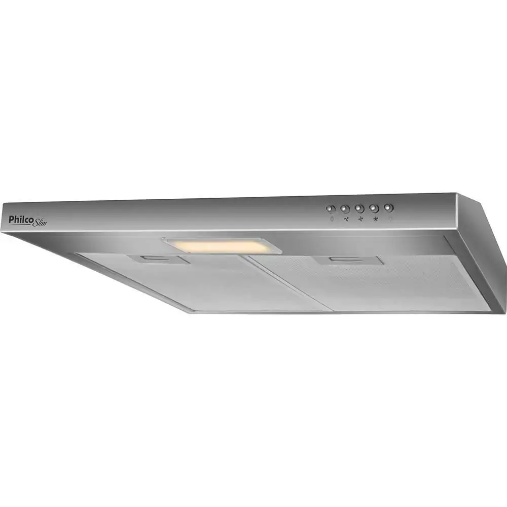Depurador Slim Philco PDR60I, 3 Velocidades, Inox - 220V