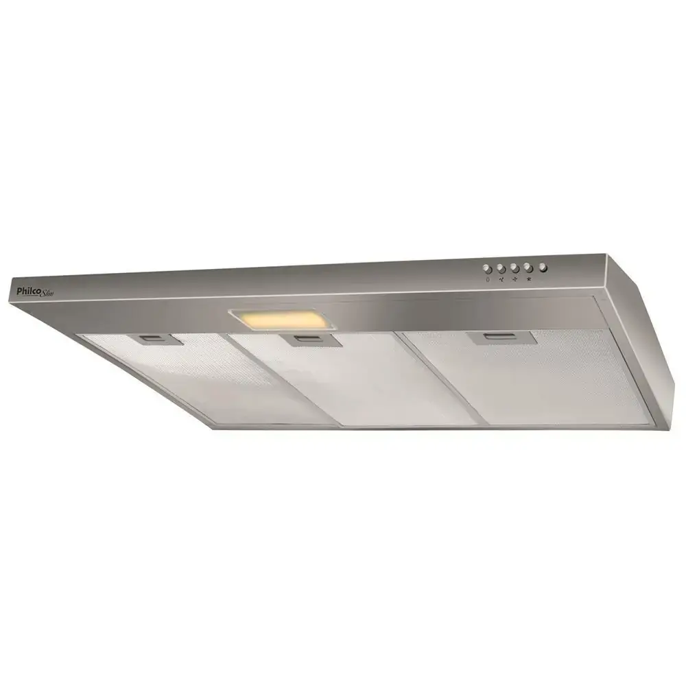 Depurador Slim Philco PDR90I, 3 Velocidades, Inox - 110V