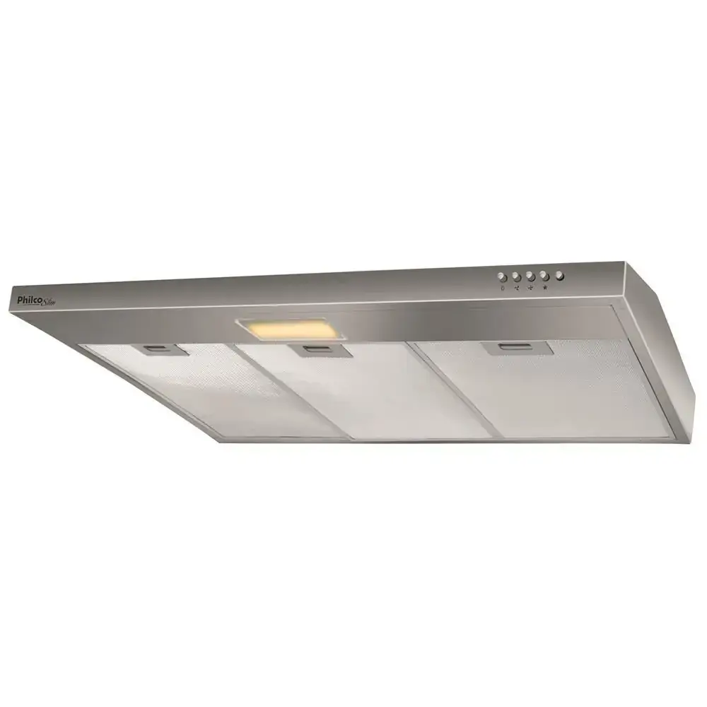 Depurador Slim Philco PDR90I, 3 Velocidades, Inox - 220V