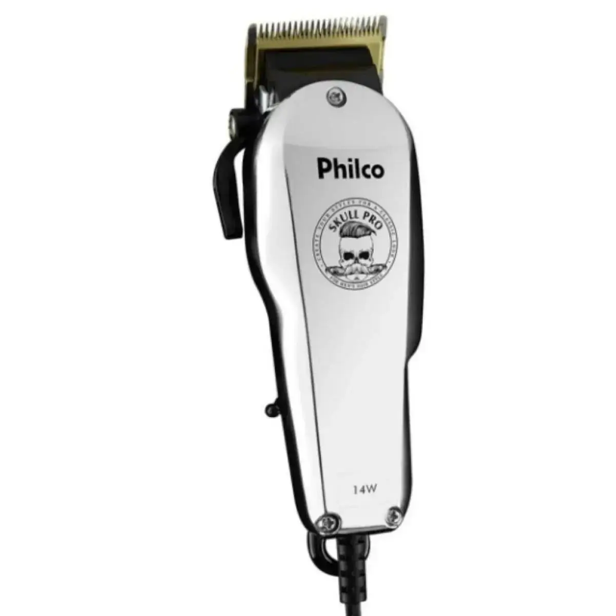 Máquina de Cortar Cabelo PHILCO Cinza e Preto PCR05S com 6 Pentes de Corte 220V