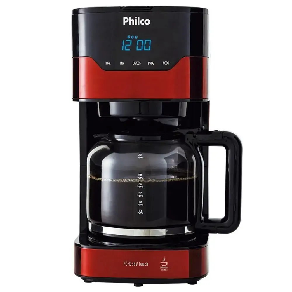 Cafeteira Philco Pcfd38v Touch Vermelho/preto 220v Tot Trib. 65.59