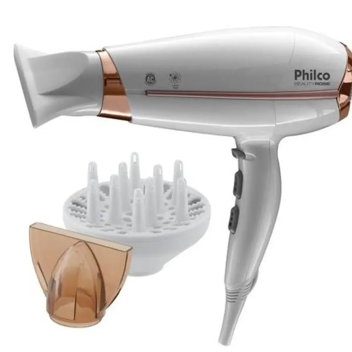 Secador de Cabelo PHILCO Rosê 2000W BEAUTY 220V
