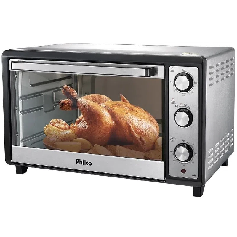 Forno Elétrico 60 Litros Philco Prata 220V