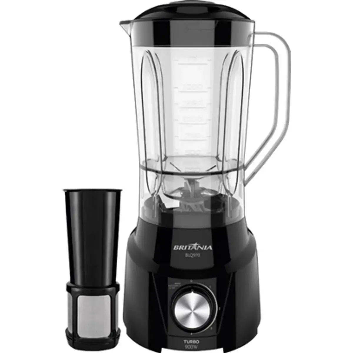 Liquidificador Britânia Turbo BLQ970P com 900W Preto 110V
