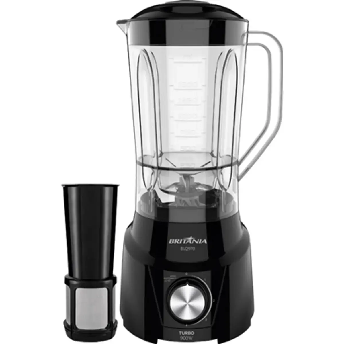 Liquidificador Britânia Turbo BLQ970P com 900W Preto 220V