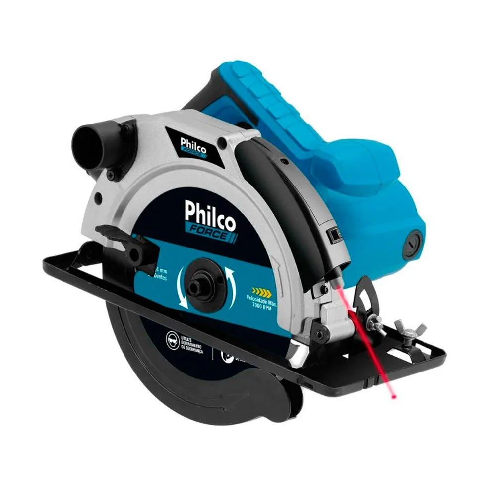 Serra Circular Philco Force 1500W com Guia Laser 127V PSC01 - 110V