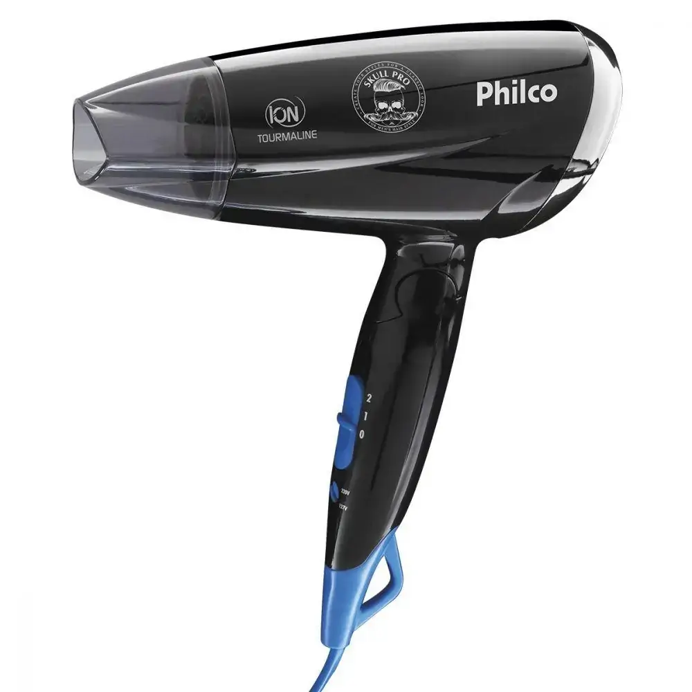 Secador Cabelo Skull Pro Travel 1200W Philco Bivolt PSC07P