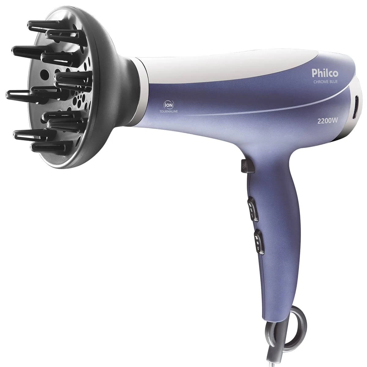 Secador de Cabelos PSC08AZE Chrome Blue Philco 220V
