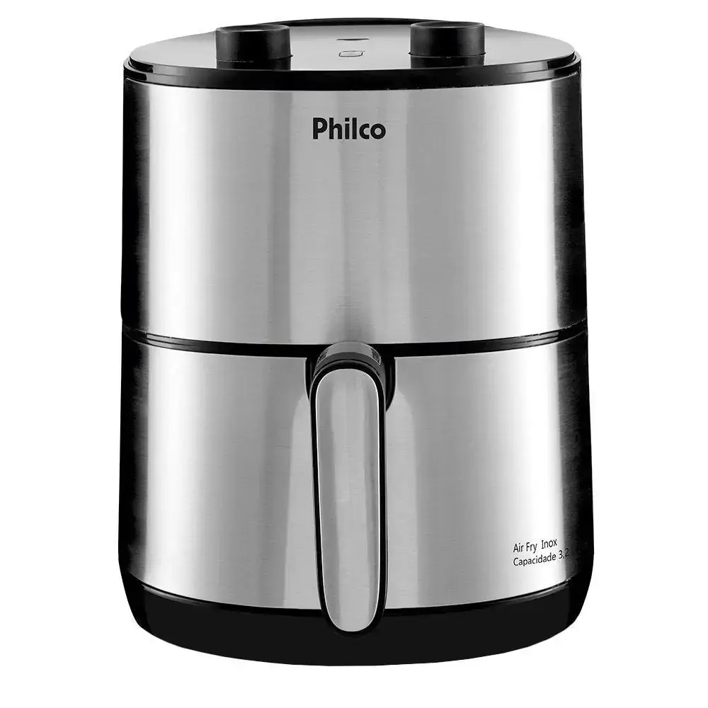Fritadeira Elétrica Philco Air Fry PFR08PI, 3.2L, 1500W, Inox - 110V