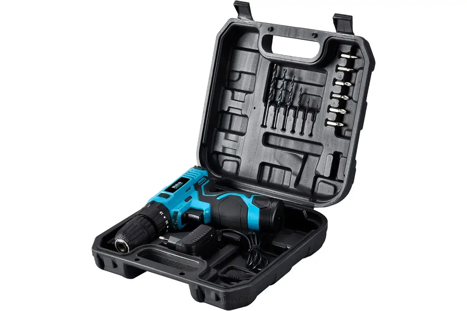 Parafusadeira E Furadeira Ppf03m Bivolt Com Madril 3/8 12v E Maleta Com 13 Acessorios Philco