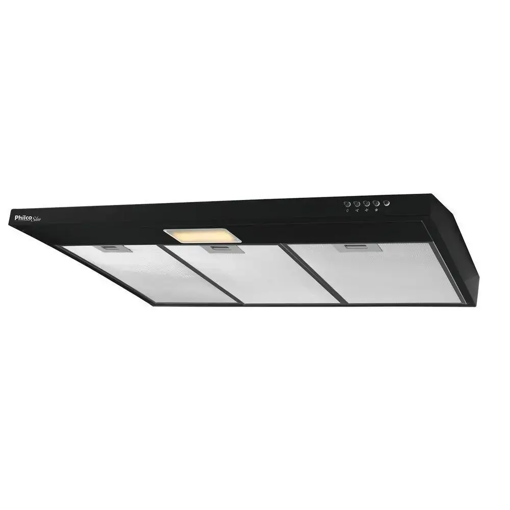 Depurador Slim Philco PDR90P, 3 Velocidades, 90cm, Preto - 110V