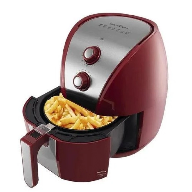 Fritadeira sem Óleo AIR FRY BRITANIA Vermelho Inox BFR11 220V
