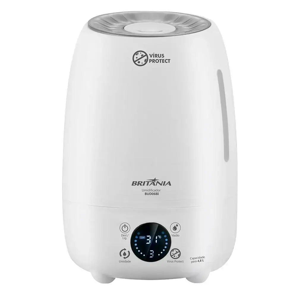 Umidificador de Ar Britânia Vírus Protect 4,8 Litros Bivolt