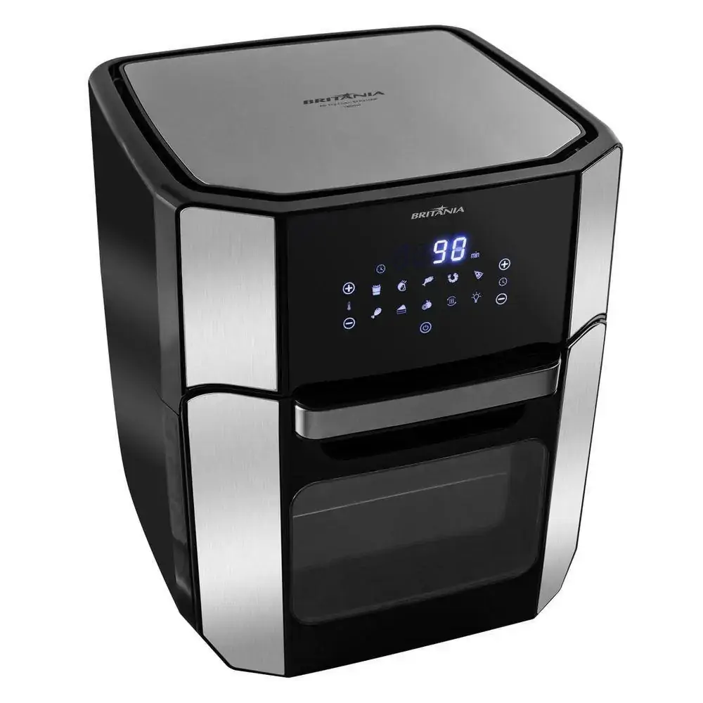 Fritadeira Elétrica Britânia Air Fry Oven 12 Litros Preto 220V BFR2100P 063802064 - 220v