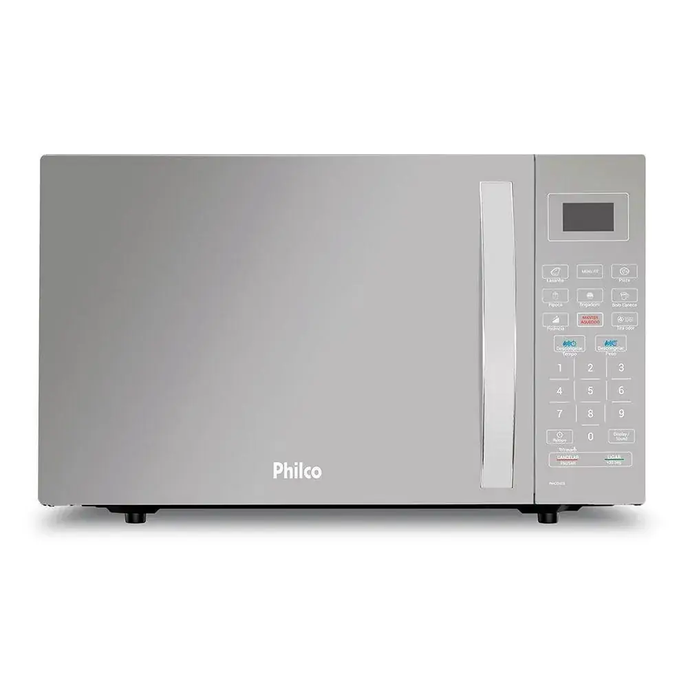 Micro-Ondas Philco 28 Litros Branco/Espelhado 127V PMO28EB - 110V