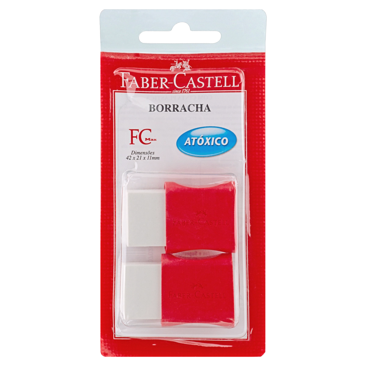 Borracha Plástica FABER CASTELL com 2 Unidades