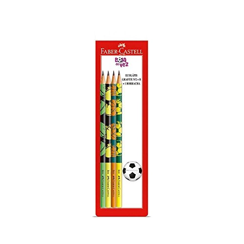 Faber Castell Ecolápis Bola Da Vez 4 Peças