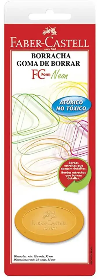Faber Castell Tk Form Fluorescente Triangular Laranja