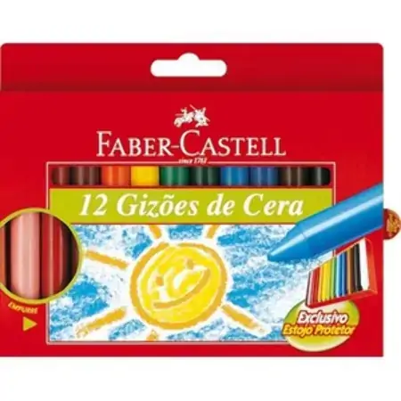 Faber Castell Jumbo Longo 12 Cores Redondo