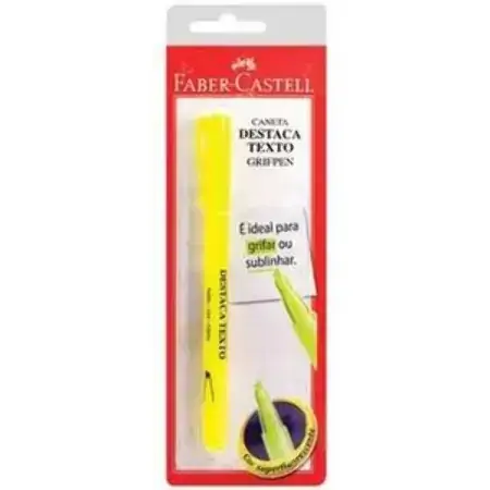 Faber Castell Grifpen Marca Texto Amarelo 1 Unidade