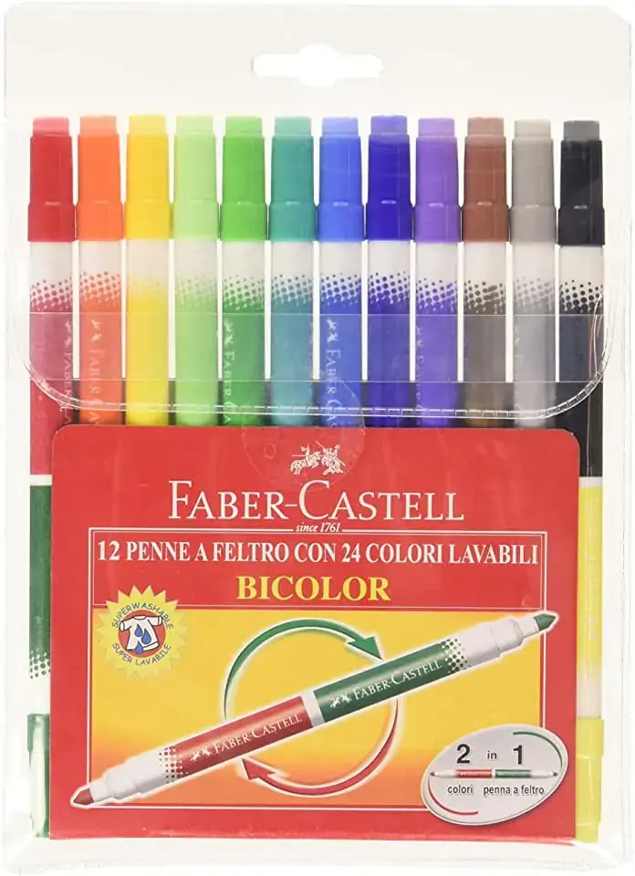 Faber Castell Bicolor Hidrográfica 24 Unidades