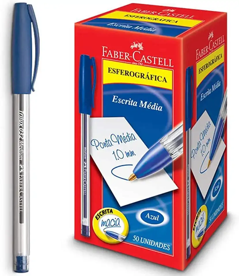 Caneta Trilux Azul Faber Castel
