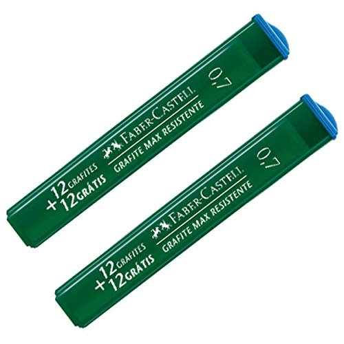 Grafite Polymer 0.7 Mm 2b Com 12 Tubos Faber Castell