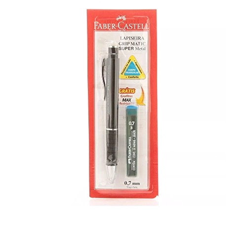 Lapiseira F Castanha Grip Matic Met 0,7