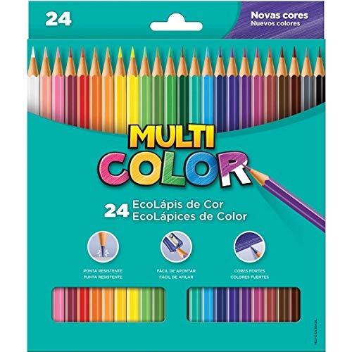 Lapis Cor Multicolor Super 24unidade