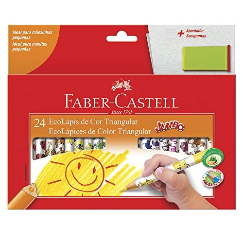 Lápis de Cor - Ecolápis Jumbo - 24 Cores - Faber-Castell FABER CASTELL