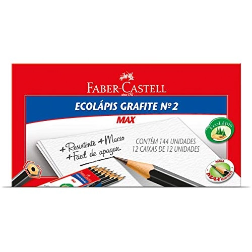 Ecolápis 1205 Max Hexagonal Com 144 Unidades Faber Castell