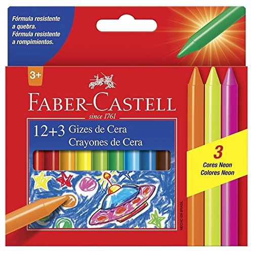 Giz Cera Faber Castell 12unidade 3g