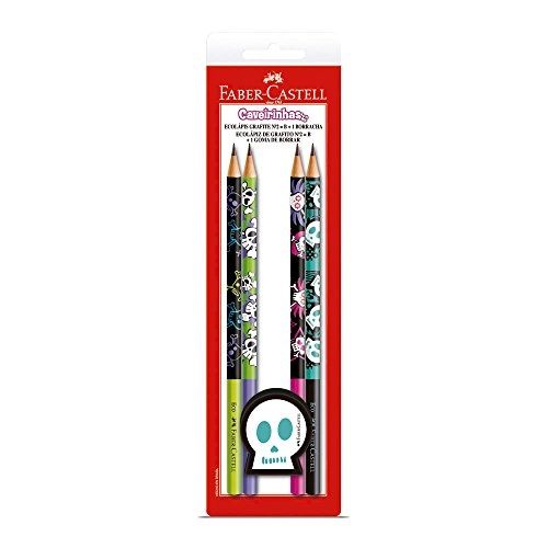 Lapis Faber Castell Caveirinhas C/borracha C/04 Un